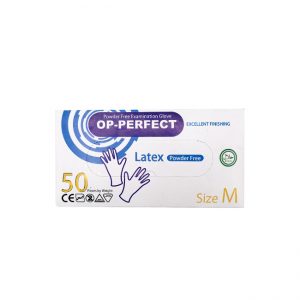 دستکش لاتکس بدون پودر اپی پرفکت سایز M