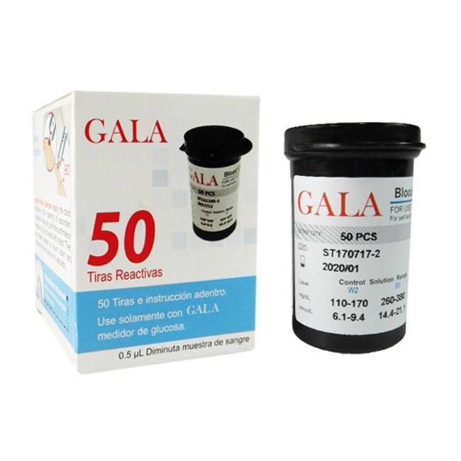 نوار تست قند خون گالا بسته 50 عددی