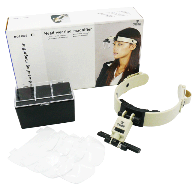 ذره بین هدبندی چراغدار مدل MG81002