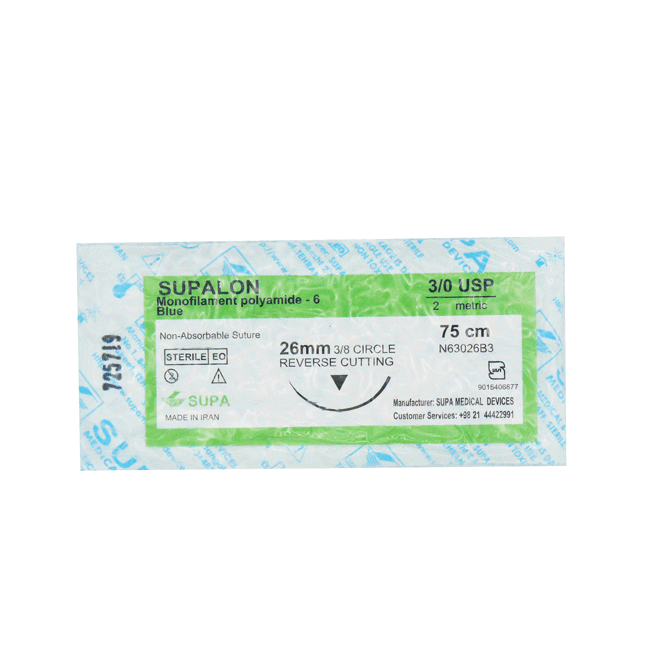 نخ بخیه نایلون 0 ریورس کات سوپا