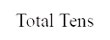 توتال تنس - total tens