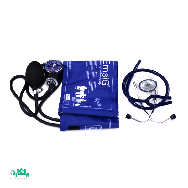 فشارسنج عقربه‌ای و گوشی پزشکی SP05 امسیگ-Emsig