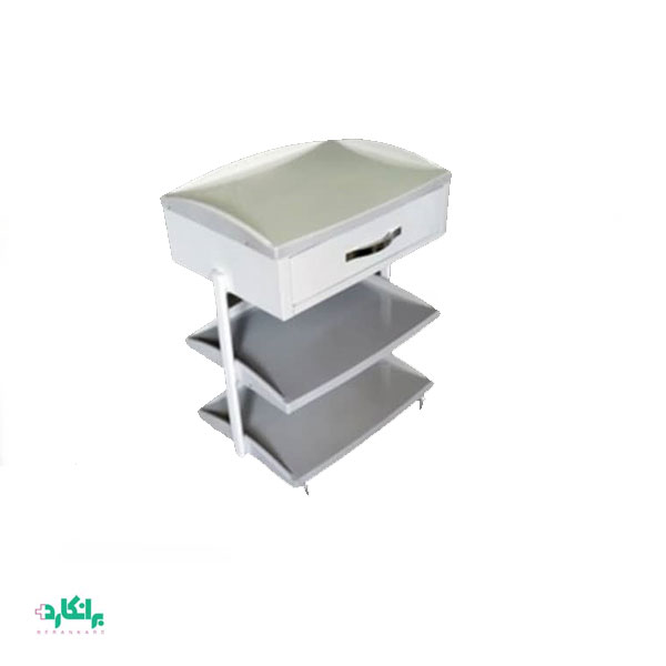 ترالی زیبایی یک کشو دستگیره دار رویه فایبر درجه یک