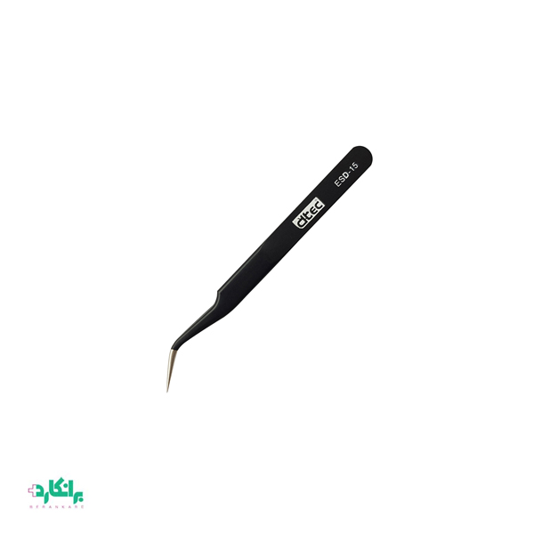 پنسESD-15 سر کج انتی استاتیک DTEC