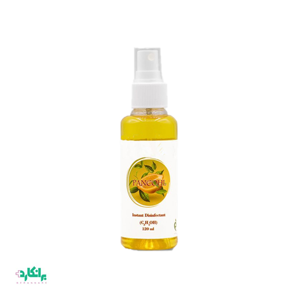 اسپری الکل اتانول ۷۰ درصد ۱۲۰ سی‌سی با اسانس لیمو پنکل-Pancohl