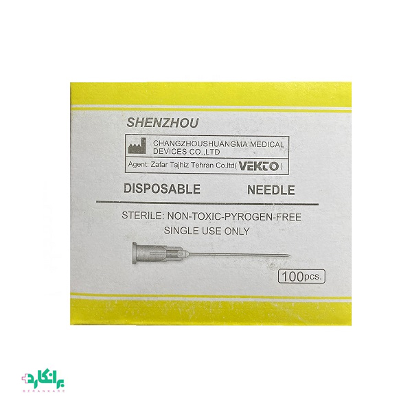 سر سوزن گیج ۱۹ زرد کم‌رنگ وکتو-Vekto