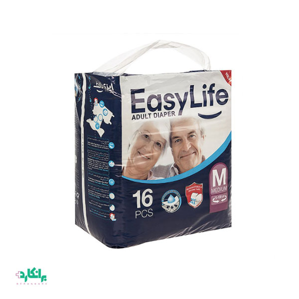 پوشک بزرگسال ایزی لایف سایز متوسط 16 عددی