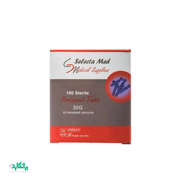 سوزن تست قند خون چهار پر لنست Selecta Med