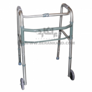 واکر چرخ‌دار تاشو ترکیبی(آلمینیومی و فلزی)