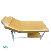 تخت معاینه(چند منظوره) پایه لوله ای-طبقه دار-عرض 70 سانت