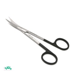 قیچی ژوزف سوپر کات سر کج ( کرو )  دسته طلایی و مشکی درجه یک