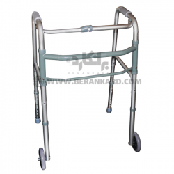 واکر چرخ‌دار تاشو ترکیبی(آلمینیومی و فلزی)