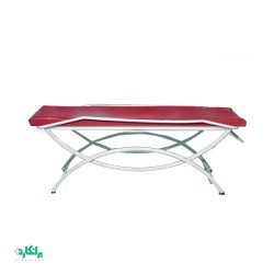 تخت معاینه پایه هلالی بالشت دار پایه لوکس