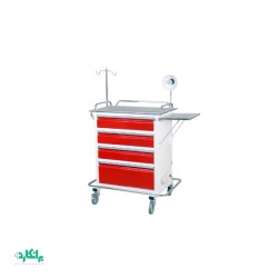 ترالی اورژانس 4 کشو فلزی