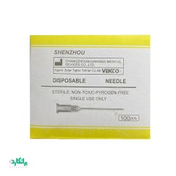 سر سوزن گیج ۱۹ زرد کم‌رنگ وکتو-Vekto